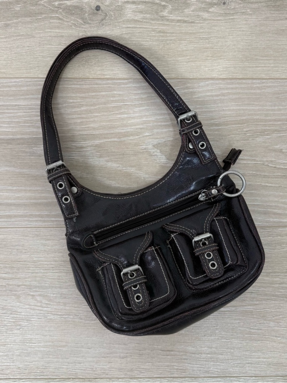 Limited Too Y2K Brown Faux Leather Mini Bag